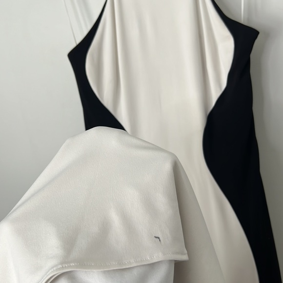 Cache Elegant two tone figure flattering halter Dress - Picture 4 of 10